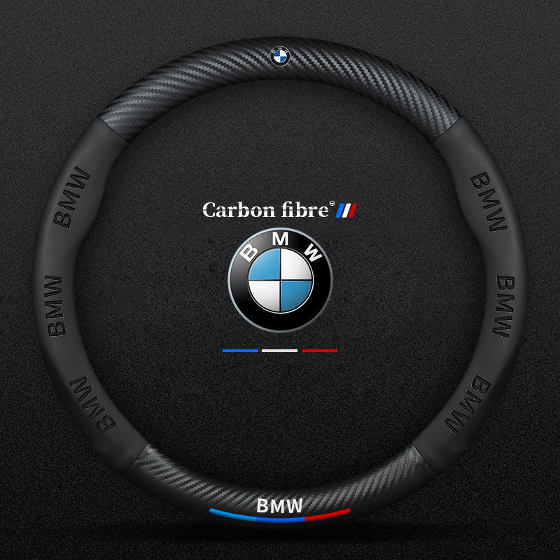 3D Embossed Carbon-Style Steering Wheel Cover — image 23