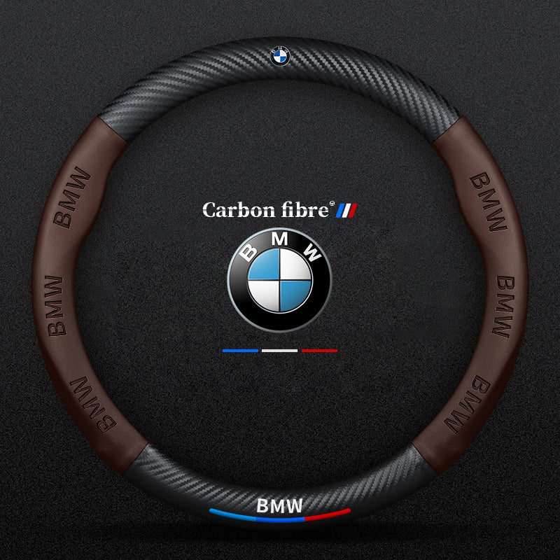 3D Embossed Carbon-Style Steering Wheel Cover — image 24