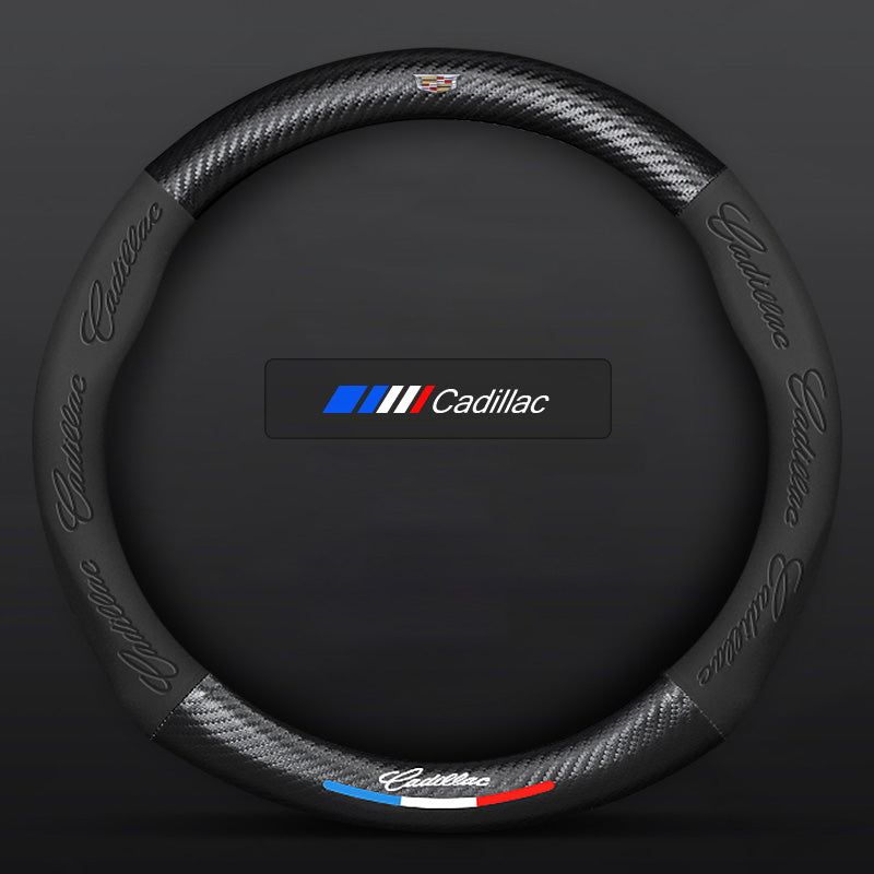 3D Embossed Carbon-Style Steering Wheel Cover — image 44