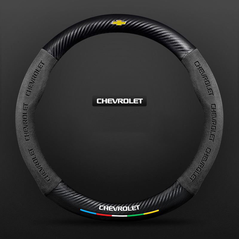 3D Embossed Carbon-Style Steering Wheel Cover — image 34