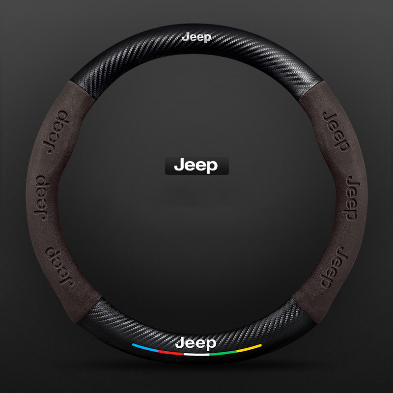 3D Embossed Carbon-Style Steering Wheel Cover — image 39