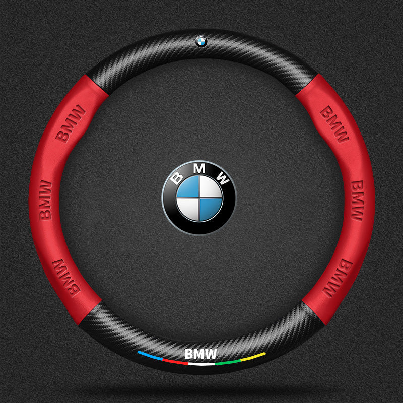 3D Embossed Carbon-Style Steering Wheel Cover — image 52