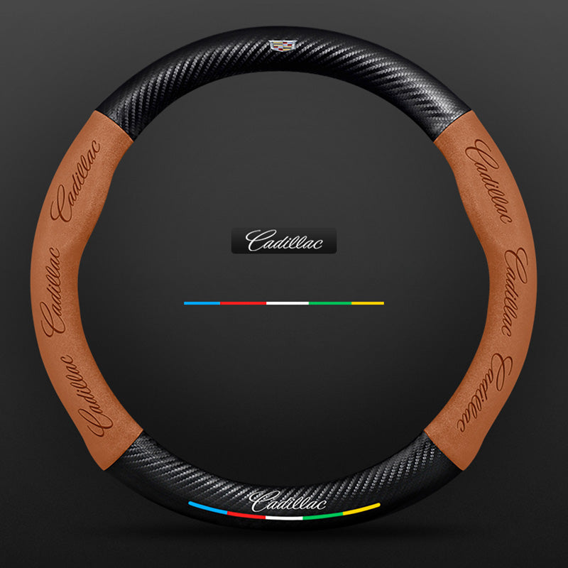 3D Embossed Carbon-Style Steering Wheel Cover — image 63