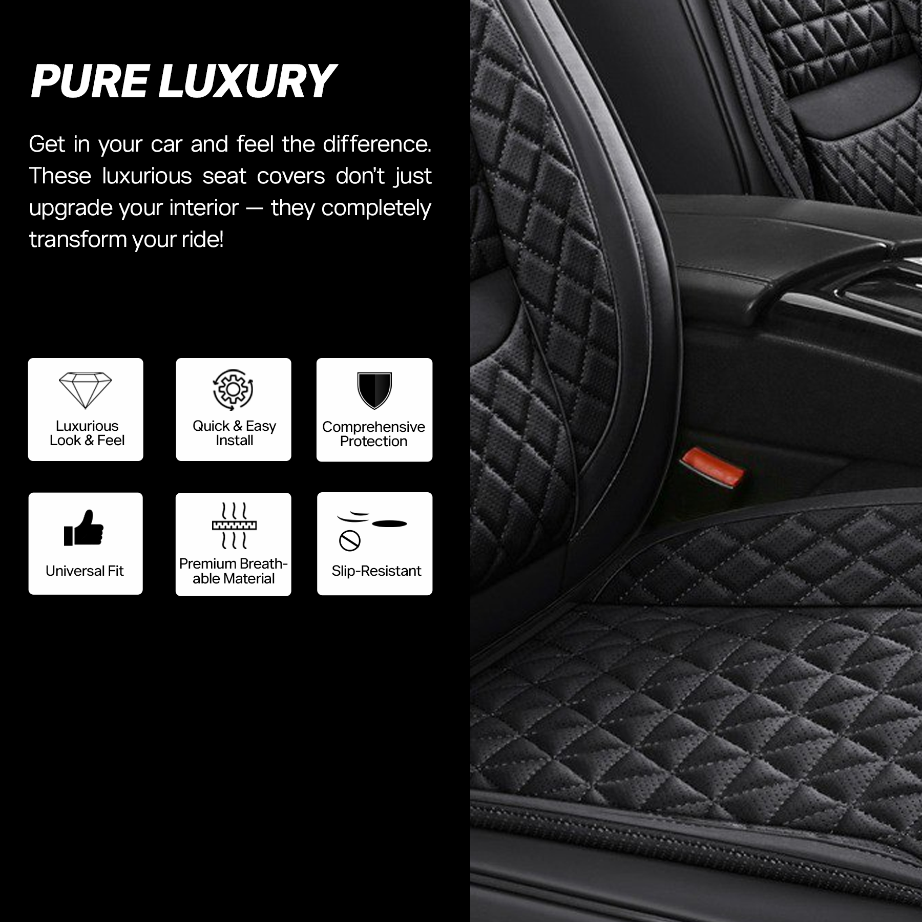 Aplex Breathable Leather-Look Car Seat Covers — image 7