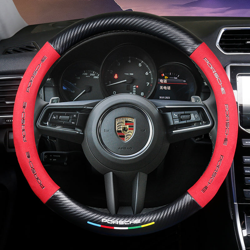 3D Embossed Carbon-Style Steering Wheel Cover — image 66