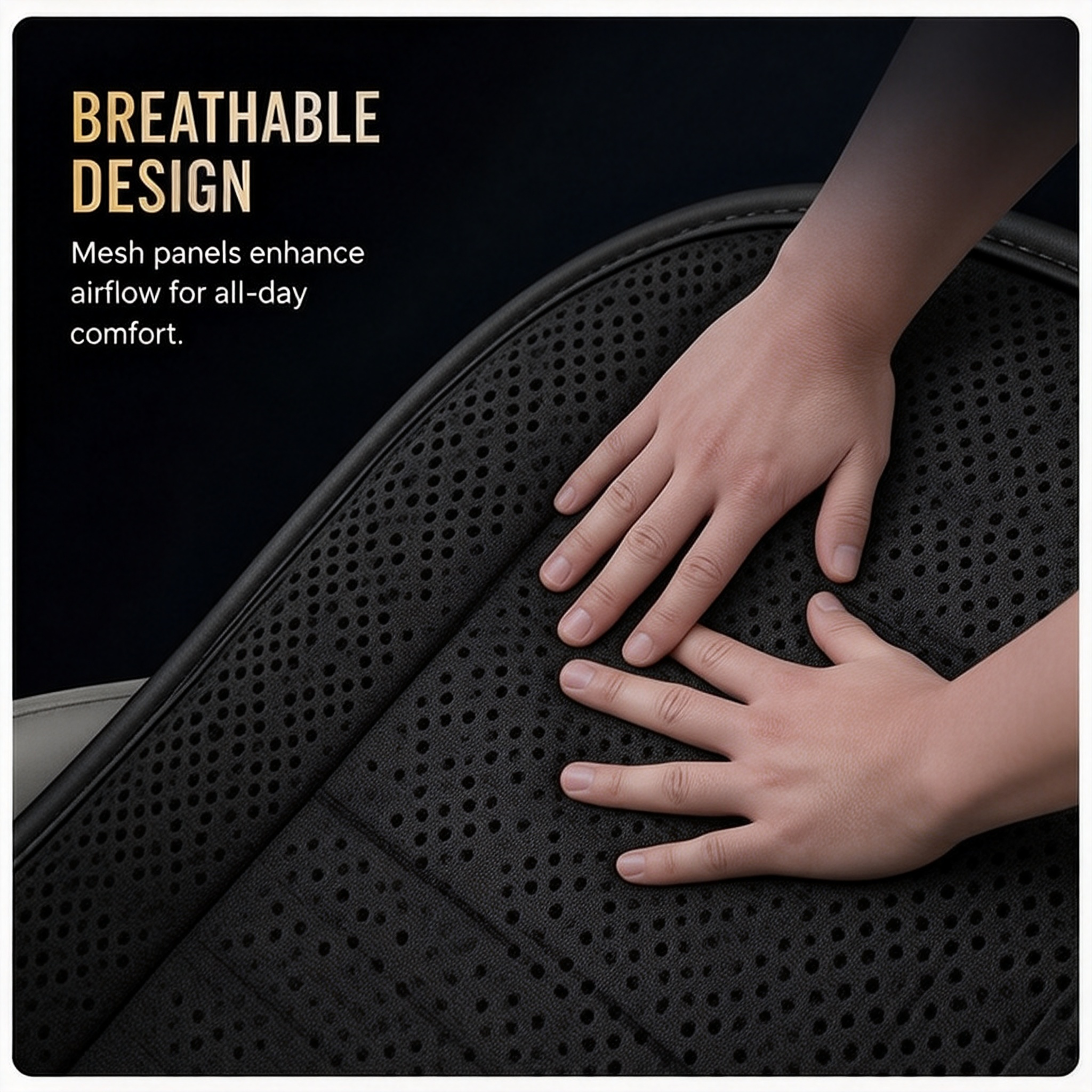 ZenDrive 2026 Custom Logo Memory Foam Car Seat Cushion