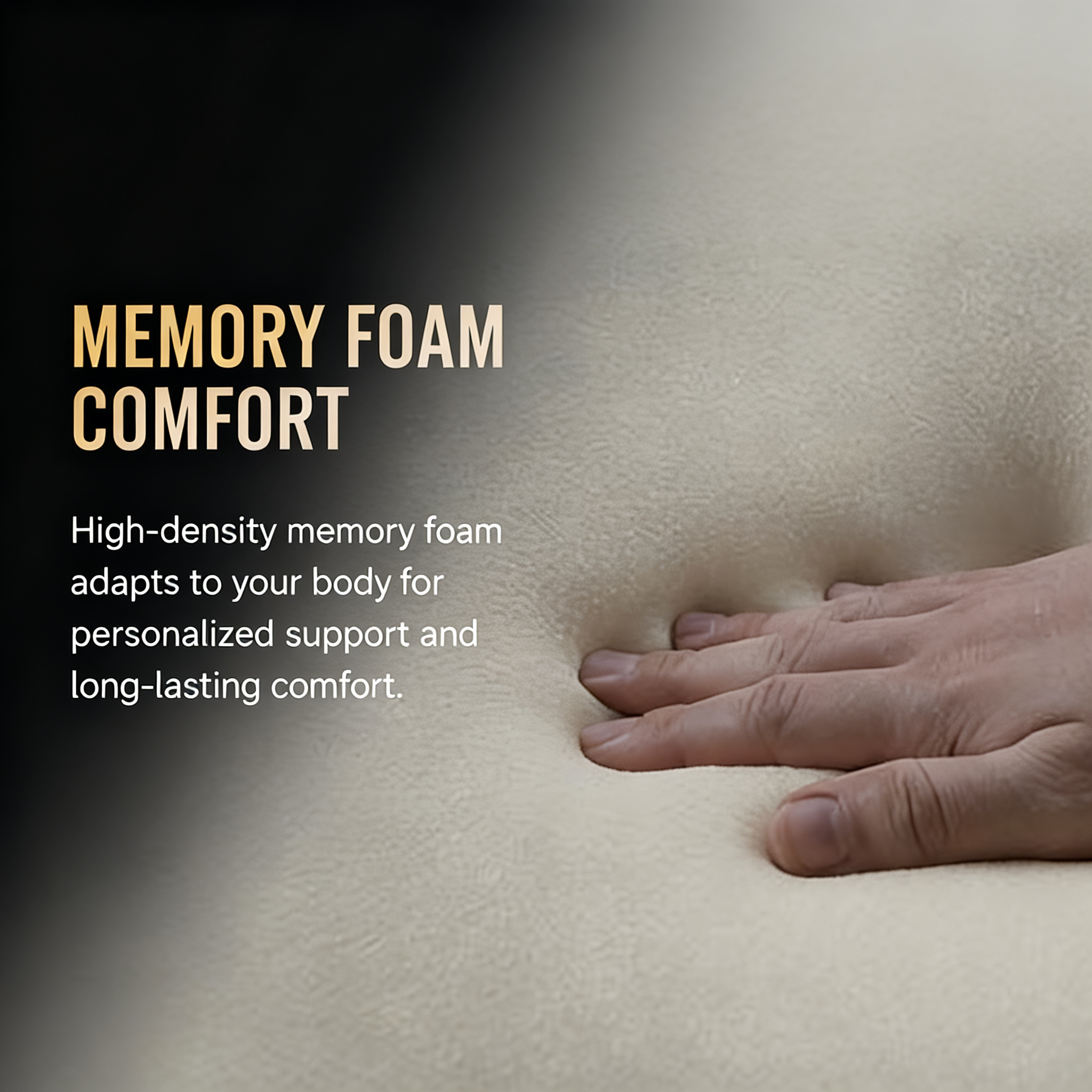 ZenDrive 2026 Custom Logo Memory Foam Car Seat Cushion