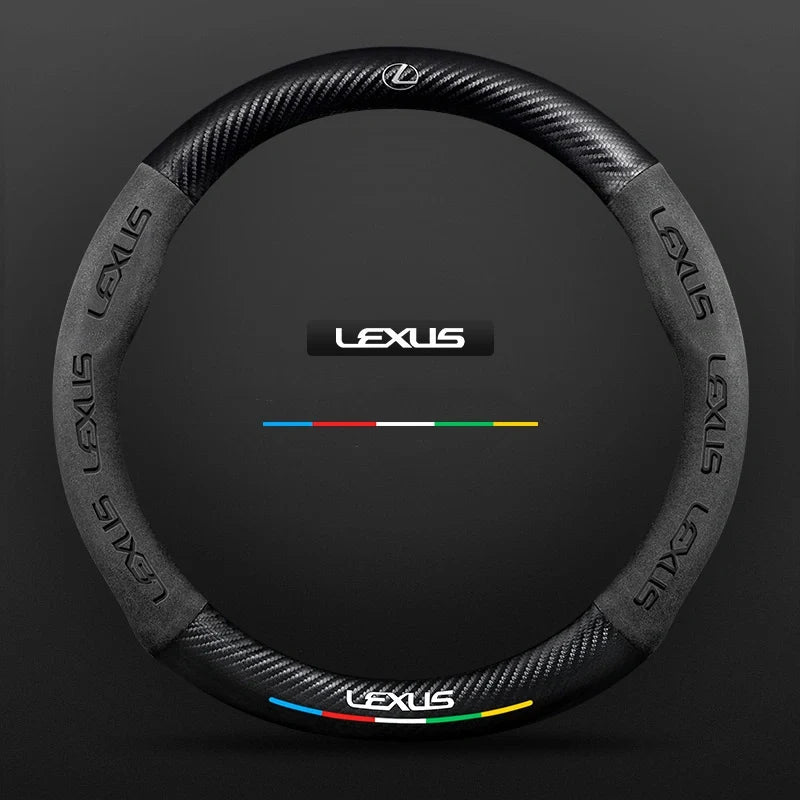 3D Embossed Carbon-Style Steering Wheel Cover — image 90