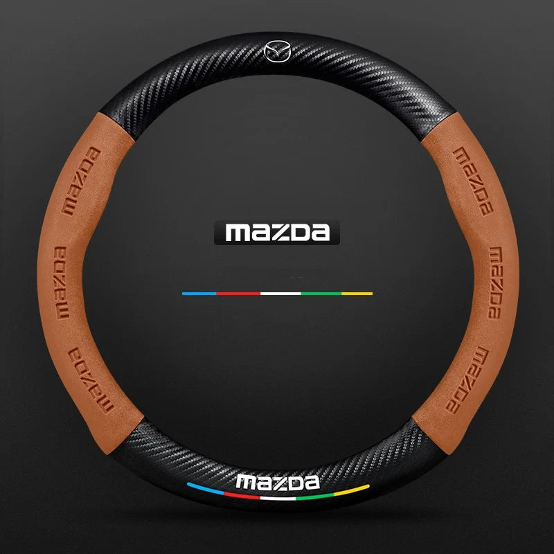 3D Embossed Carbon-Style Steering Wheel Cover — image 107