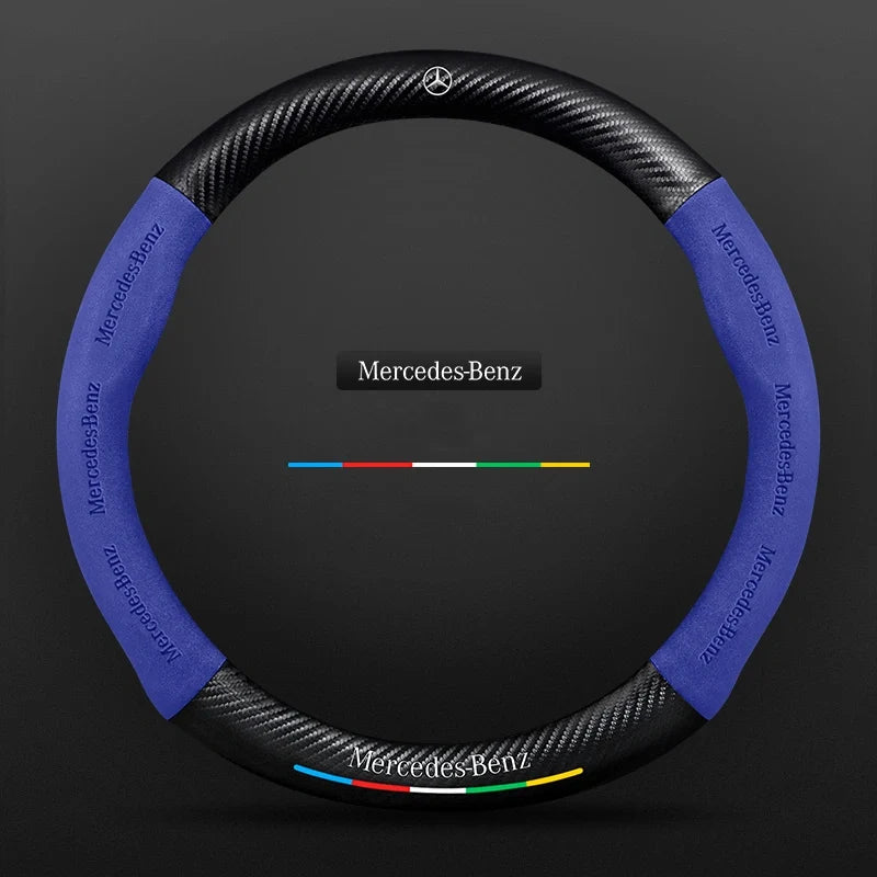 3D Embossed Carbon-Style Steering Wheel Cover — image 95