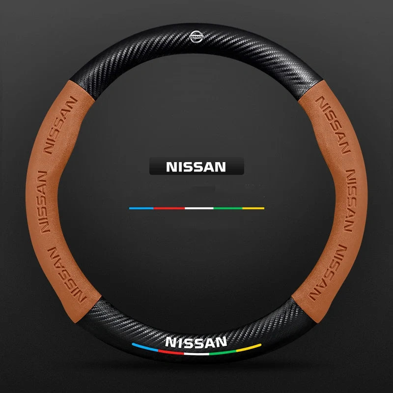 3D Embossed Carbon-Style Steering Wheel Cover — image 98
