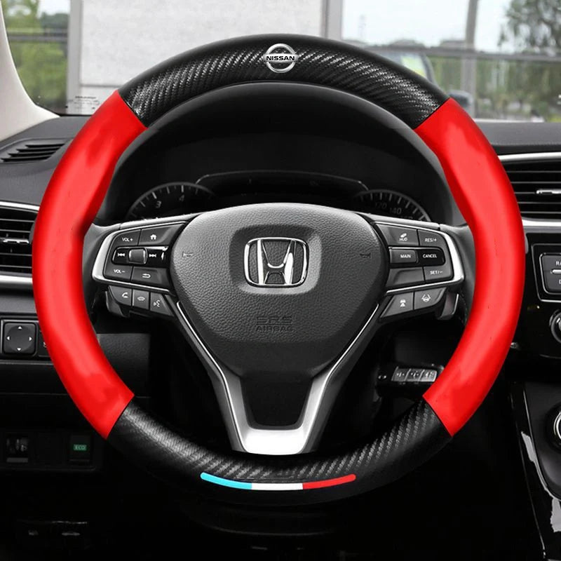 3D Embossed Carbon-Style Steering Wheel Cover — image 109
