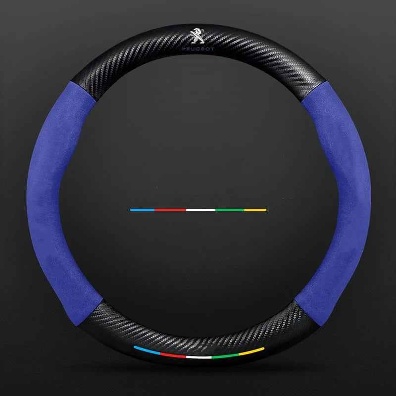 3D Embossed Carbon-Style Steering Wheel Cover — image 100