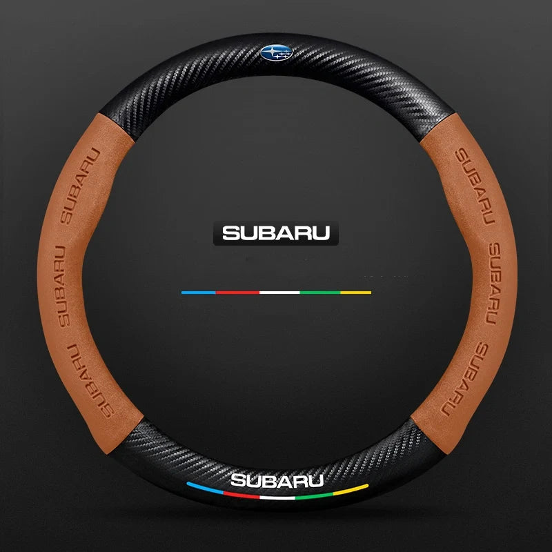 3D Embossed Carbon-Style Steering Wheel Cover — image 110