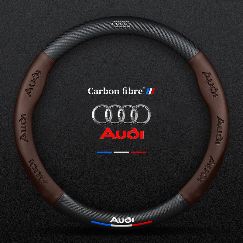 3D Embossed Carbon-Style Steering Wheel Cover — image 18
