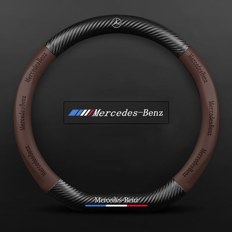 3D Embossed Carbon-Style Steering Wheel Cover — image 19
