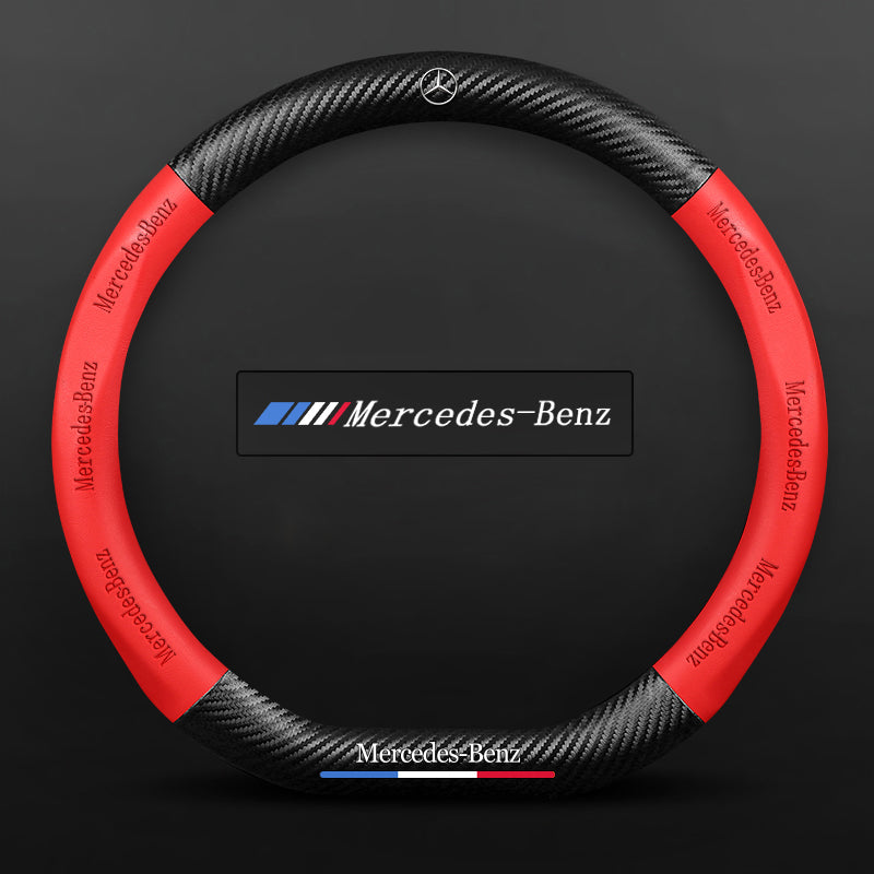 3D Embossed Carbon-Style Steering Wheel Cover — image 20