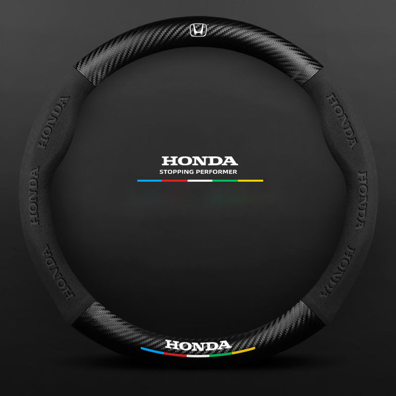 3D Embossed Carbon-Style Steering Wheel Cover — image 25