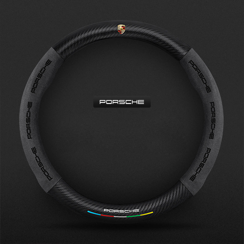 3D Embossed Carbon-Style Steering Wheel Cover — image 28