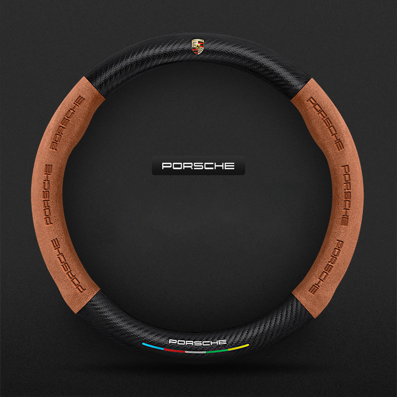 3D Embossed Carbon-Style Steering Wheel Cover — image 29