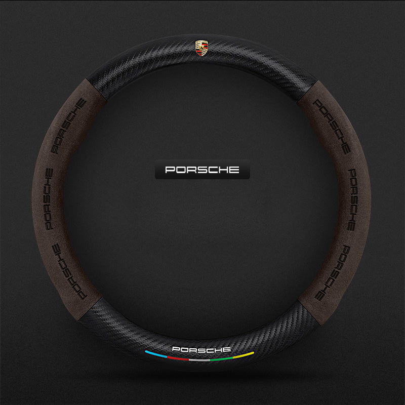 3D Embossed Carbon-Style Steering Wheel Cover — image 31