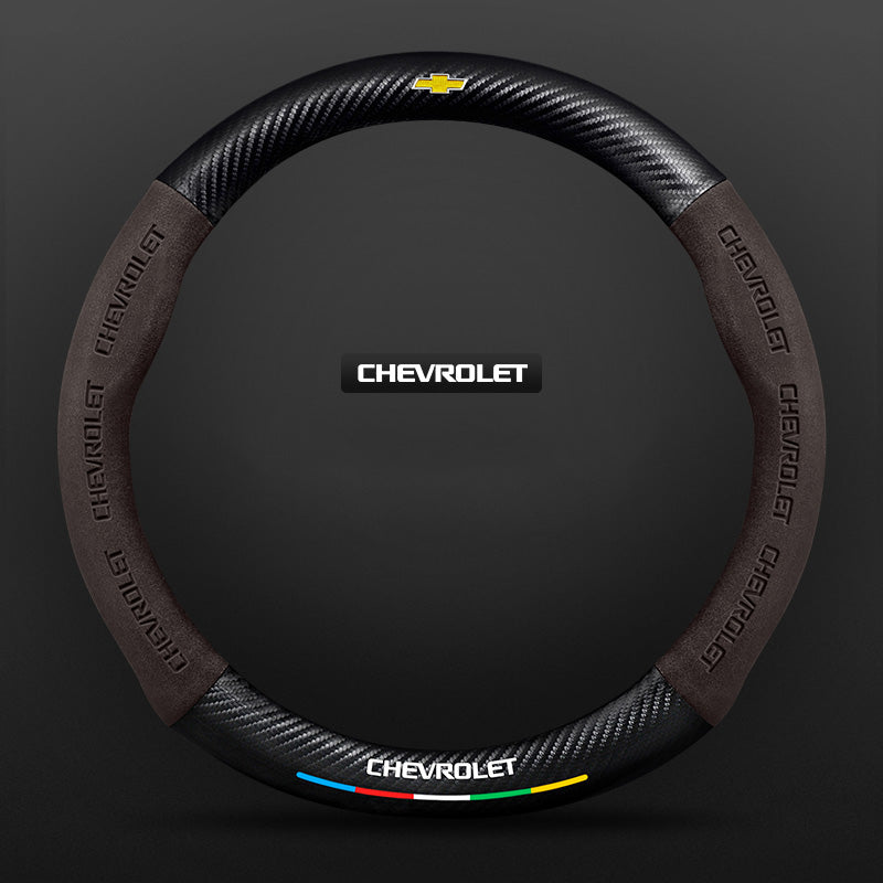 3D Embossed Carbon-Style Steering Wheel Cover — image 35