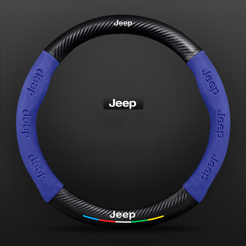3D Embossed Carbon-Style Steering Wheel Cover — image 41