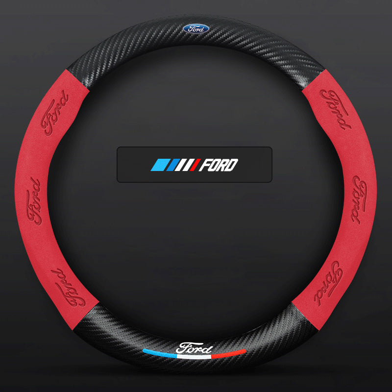 3D Embossed Carbon-Style Steering Wheel Cover — image 45