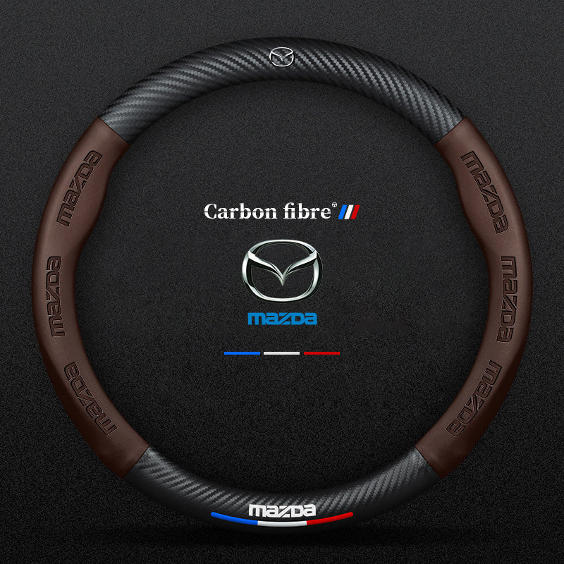 3D Embossed Carbon-Style Steering Wheel Cover — image 51
