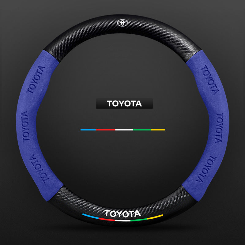 3D Embossed Carbon-Style Steering Wheel Cover — image 56