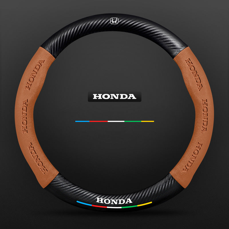 3D Embossed Carbon-Style Steering Wheel Cover — image 57