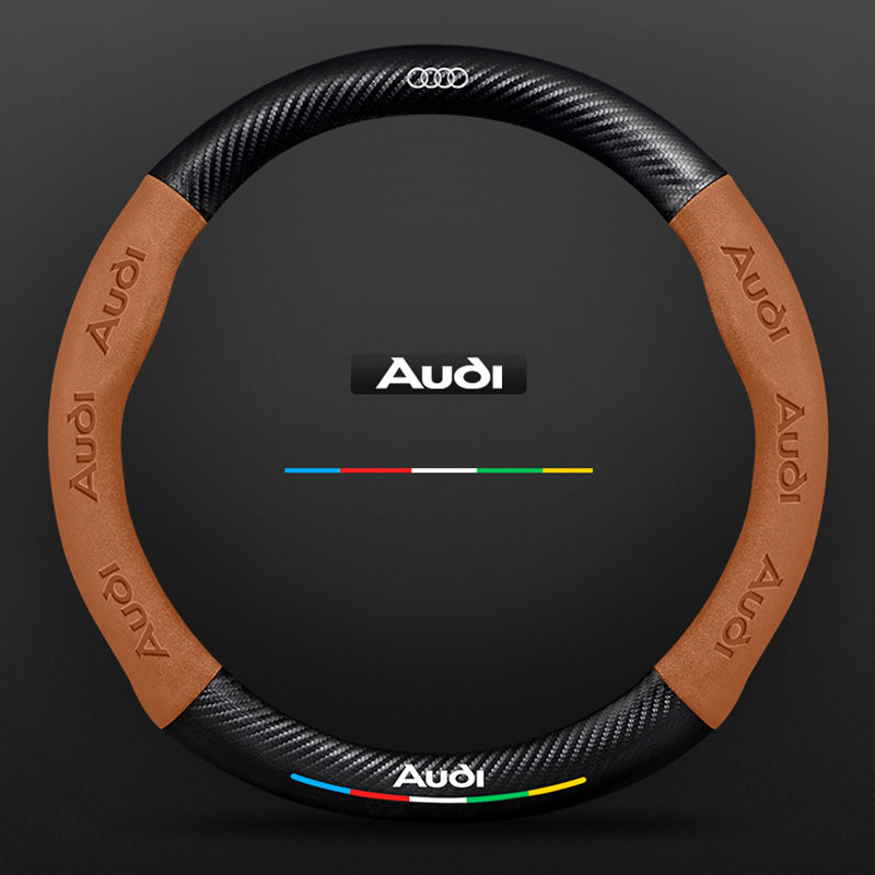 3D Embossed Carbon-Style Steering Wheel Cover — image 59