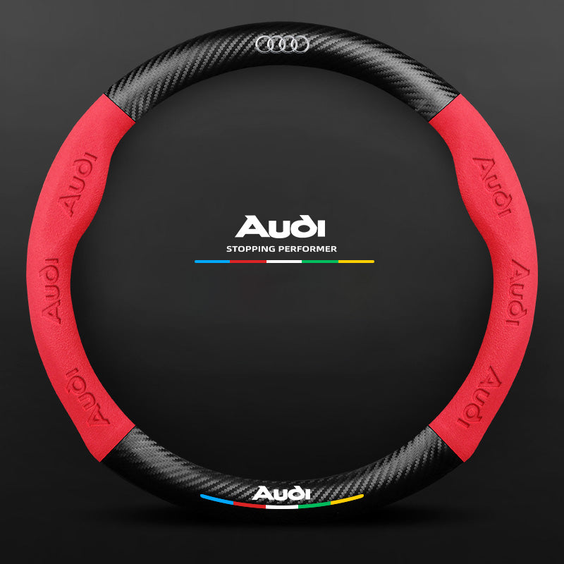 3D Embossed Carbon-Style Steering Wheel Cover — image 60