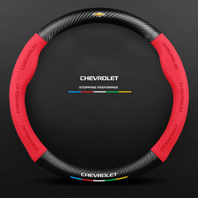 3D Embossed Carbon-Style Steering Wheel Cover — image 65