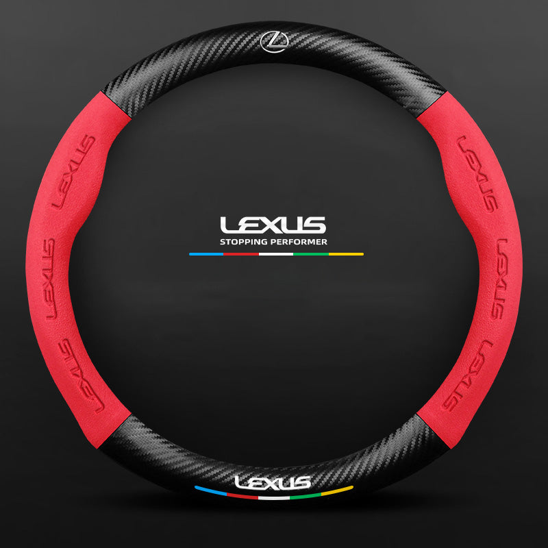 3D Embossed Carbon-Style Steering Wheel Cover — image 67