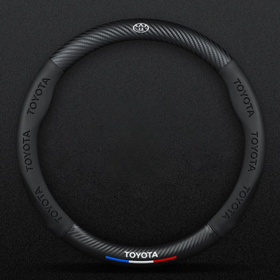 3D Embossed Carbon-Style Steering Wheel Cover — image 21