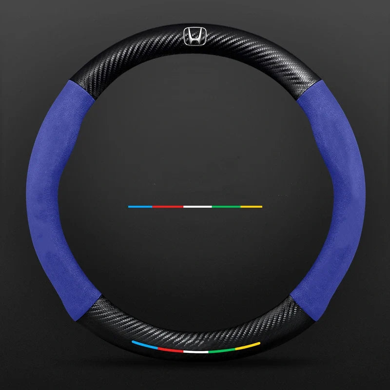 3D Embossed Carbon-Style Steering Wheel Cover — image 78
