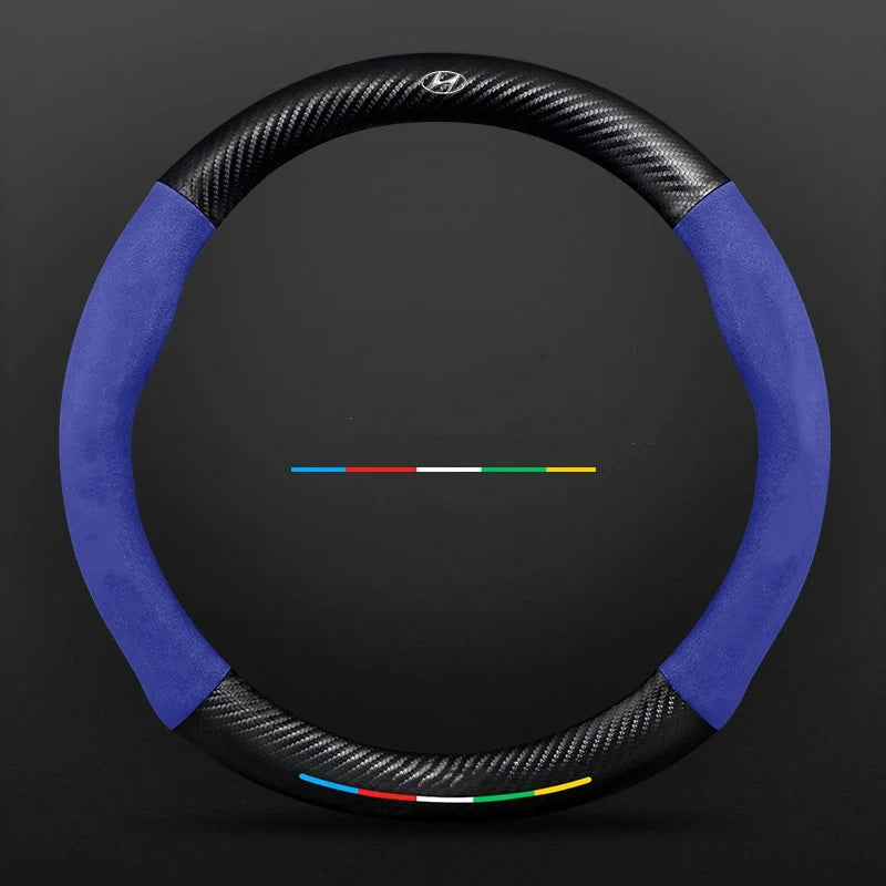 3D Embossed Carbon-Style Steering Wheel Cover — image 117