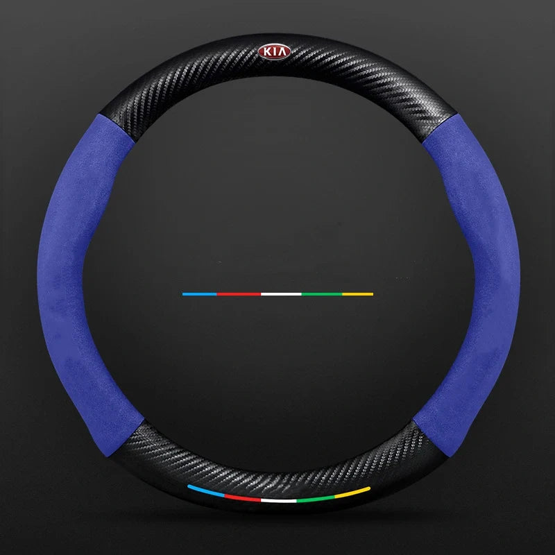 3D Embossed Carbon-Style Steering Wheel Cover — image 82