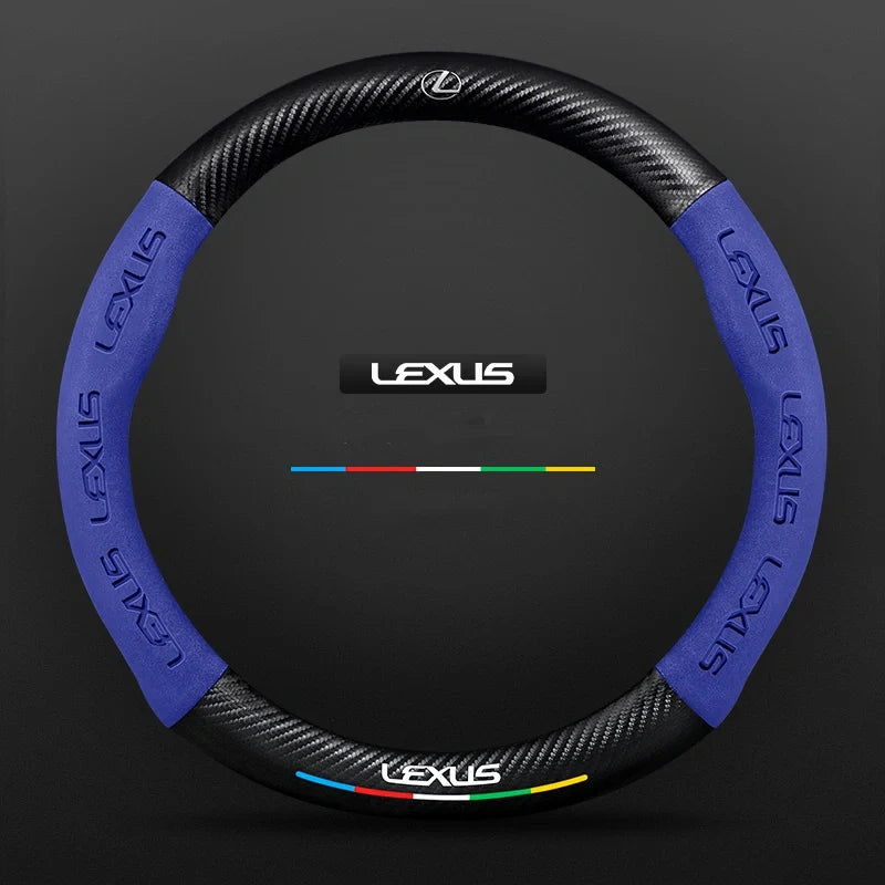 3D Embossed Carbon-Style Steering Wheel Cover — image 91