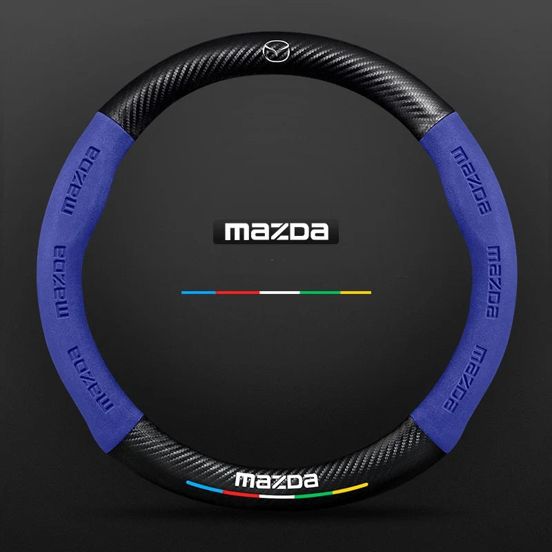 3D Embossed Carbon-Style Steering Wheel Cover — image 93