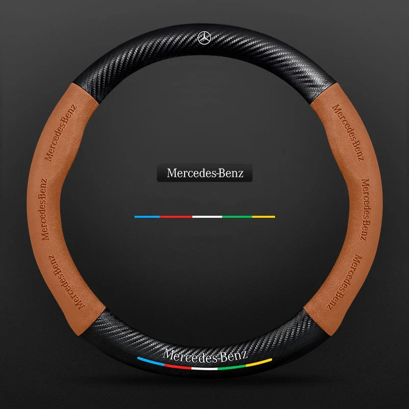 3D Embossed Carbon-Style Steering Wheel Cover — image 96