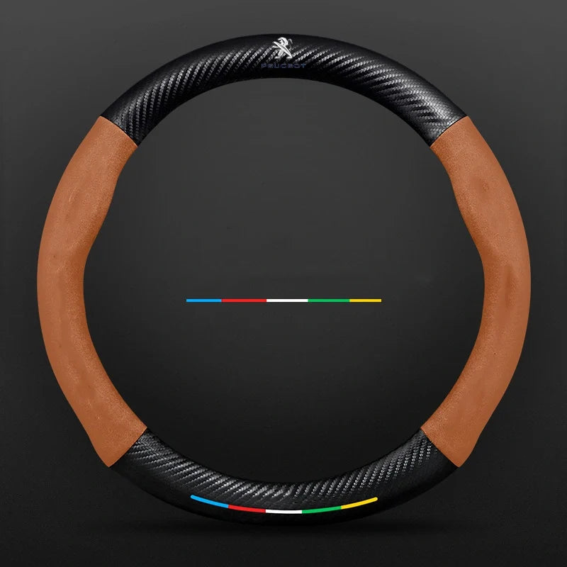 3D Embossed Carbon-Style Steering Wheel Cover — image 101