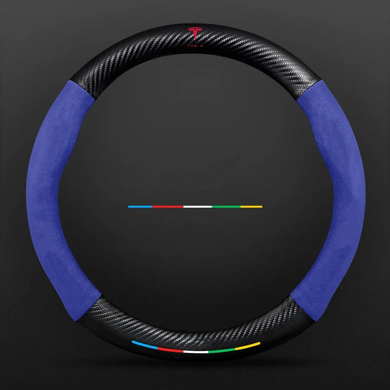 3D Embossed Carbon-Style Steering Wheel Cover — image 112