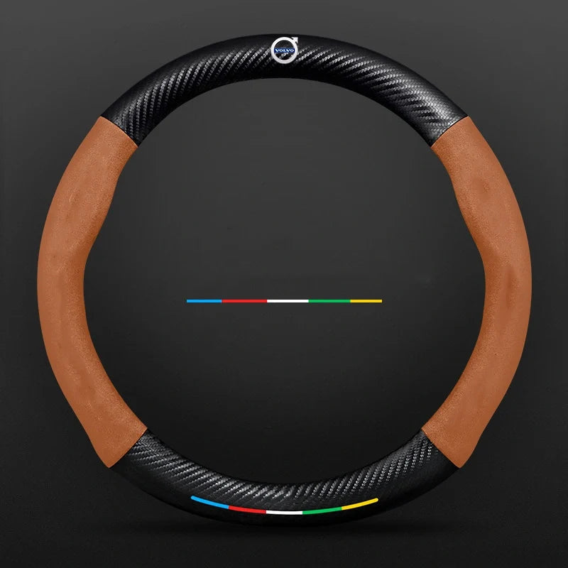 3D Embossed Carbon-Style Steering Wheel Cover — image 106